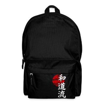 Wado Ryu Karate Japanische Kampfkunst Gym - Rucksack - Schwarz - Vorne