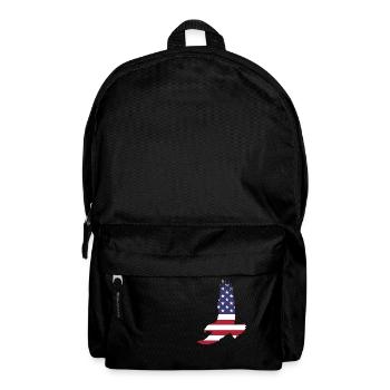 USA America Flag Stars and Stripes Eagle Eagle - Backpack - black - Front