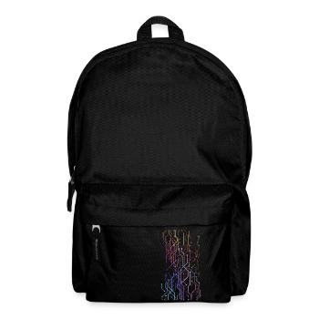 Geometric graphics - Backpack - black - Front