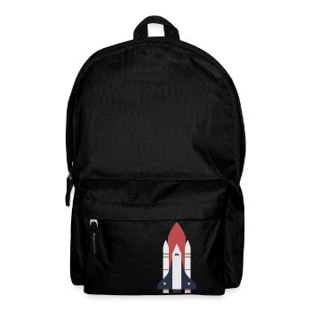 Rocket space gift idea - Backpack - black - Front