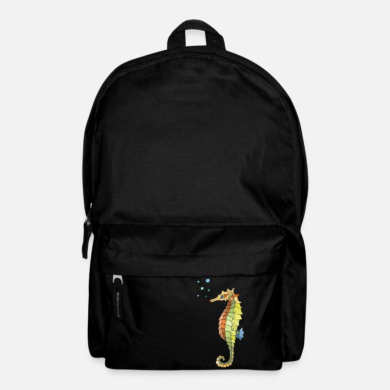 Seepferdchen - Rucksack - Schwarz