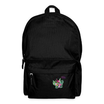Pink Flamingo with Flowers Summer Design Germany - Sac à dos - noir - Devant