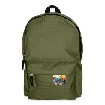 Art moderne - Sac à dos - vert olive - Devant