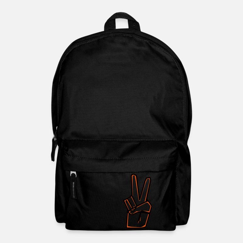 Peace sign - Backpack - black