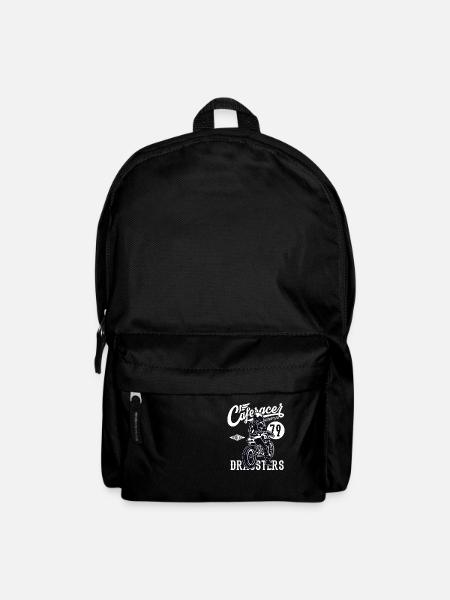 Vintage Motorcycle Vintage Motorcycle Vintage Motorcycle Motorcycle - Backpack - black