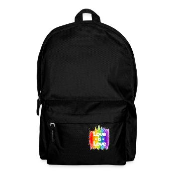 Love is Love - Rucksack - Schwarz - Vorne
