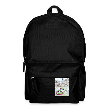🦄 Asi-Einhorn Berlin Kreuzberg - Rucksack - Schwarz - Vorne