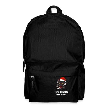 Funny Cat Christmas - Backpack - black - Front