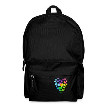 Heart Hearts Colorful Hearts - Backpack - black - Front