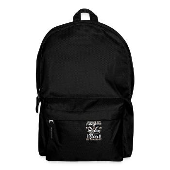 Liebe ist Ausverkauft aber ich hätte noch Bier - Rucksack - Schwarz - Vorne
