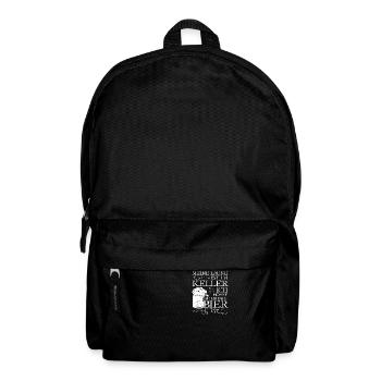 Meine Laune ist im Keller hoffe sie bringt Bier - Rucksack - Schwarz - Vorne