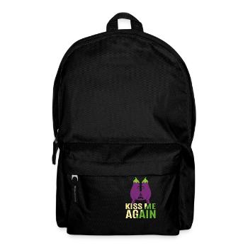 Küss Pe noch einmal. Süße Aubergine - Rucksack - Schwarz - Vorne
