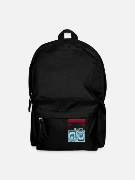 Believe - Inspirational lettering - Backpack - black