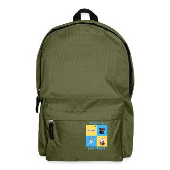 TAKE ME TO LAS VEGAS - Backpack - olive green - Front