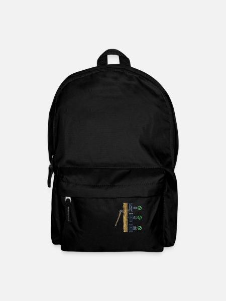 Axt in Baum - Rucksack - Schwarz