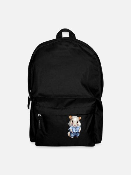 Cute hamster - Backpack - black