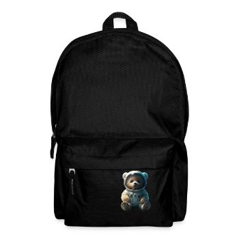 Cute Comic Tedybear in the space - Rucksack - Schwarz - Vorne