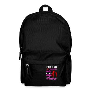 FATHER AND DAUGHTER HERO AND PRINCESS 4 - Backpack - black - Front