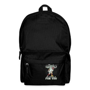 Check Yourself Or I'll Do It For You Player Lacros - Rucksack - Schwarz - Vorne