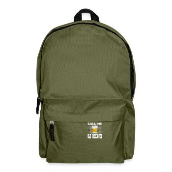 Whiskey Call Me Old Fashioned Vintage Drinking - Backpack - olive green - Front