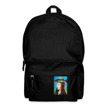Frauen Fischkrone - Rucksack - Schwarz - Vorne
