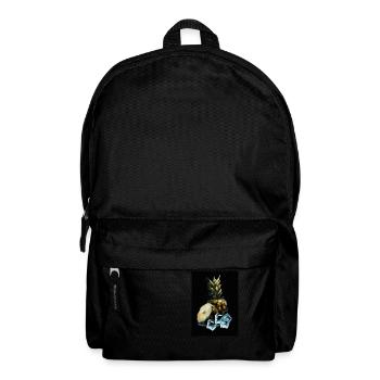 Ananas und Eiswürfel - Rucksack - Schwarz - Vorne