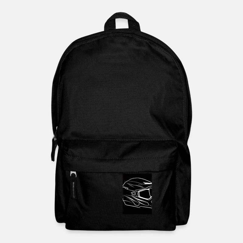 Motorradhelm - Rucksack - Schwarz