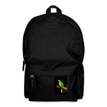 Papagei auf einem Baum - Rucksack - Schwarz - Vorne
