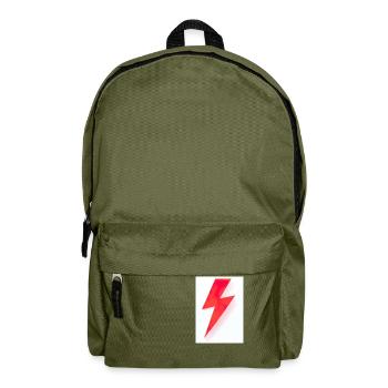 Rote Blitze - Rucksack - Olivgrün - Vorne