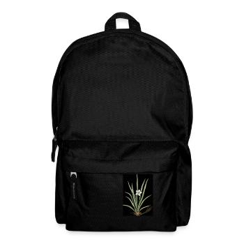 Frontlicht Blume - Rucksack - Schwarz - Vorne