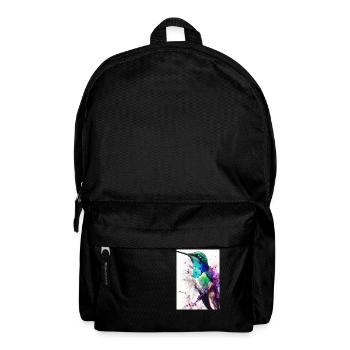 Bunter Vogel - Rucksack - Schwarz - Vorne