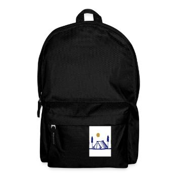 Camping-Zelt - Rucksack - Schwarz - Vorne