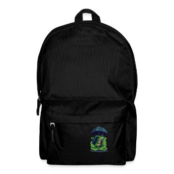 Frog with Umbrella Cute Frogs Cool - Backpack - black - Front