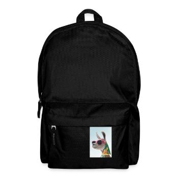 Ferienmode Lama - Rucksack - Schwarz - Vorne