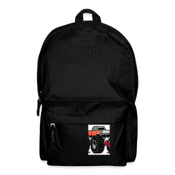 Monstertruck-Malerei - Rucksack - Schwarz - Vorne