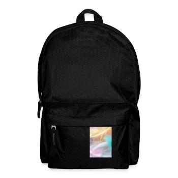 Pastellfedern - Rucksack - Schwarz - Vorne