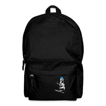 Suricate Guitariste White BG Cyan Hat - Sac à dos - noir - Devant