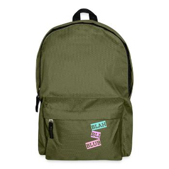 Blah Bli Blub - Rucksack - Olivgrün - Vorne