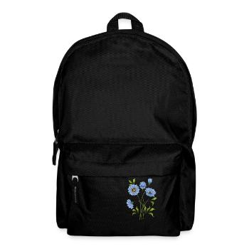 Blumen - Rucksack - Schwarz - Vorne