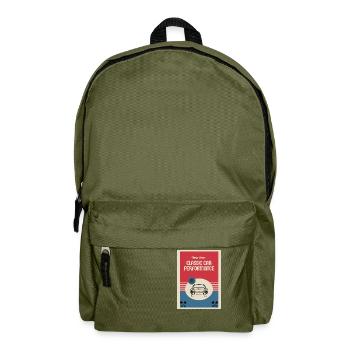 Classic Custom Car Performance - Rucksack - Olivgrün - Vorne