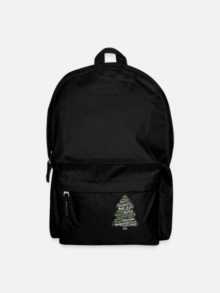 Weihnachtsbaum - Rucksack - Schwarz