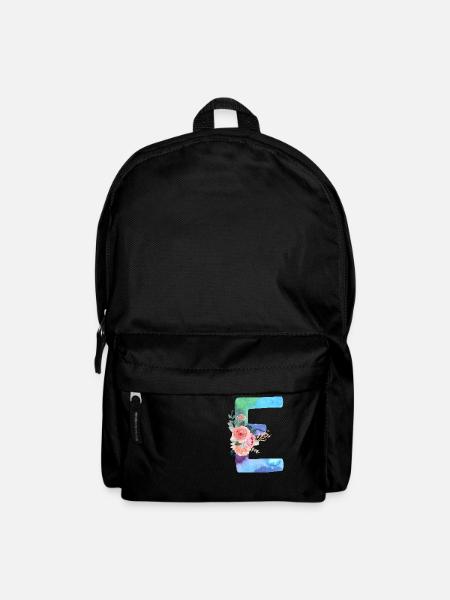 Buchstabe E Aquarell - Rucksack - Schwarz