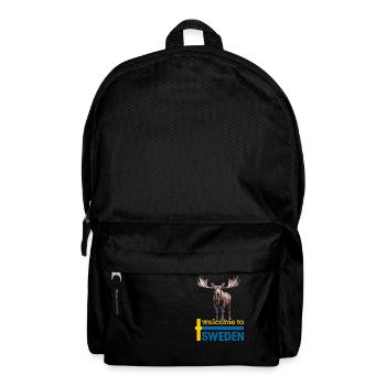 Schweden Schwedischer Elch bestes Tier Geweih Hirsch Hirsch - Rucksack - Schwarz - Vorne