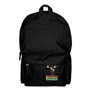 Schweden Schwedischer Elch bestes Tier Geweih Hirsch Hirsch - Rucksack - Schwarz - Vorne