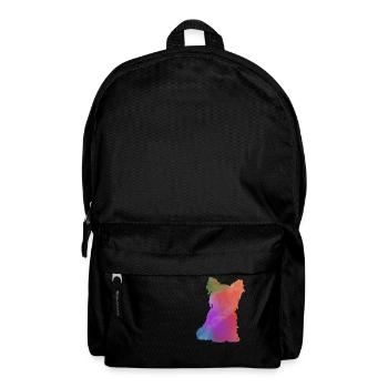 CHIEN D’YORK COLORÉ - Sac à dos - noir - Devant