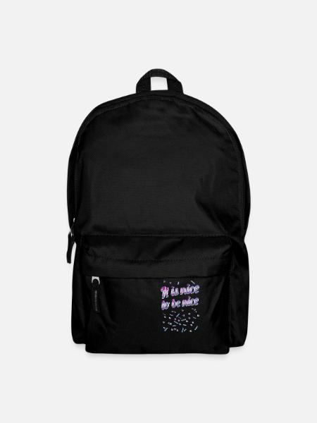 It is nice to be nice - Statement - Rucksack - Schwarz