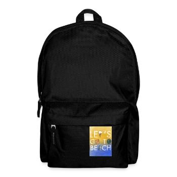 Lets Go to beach - Rucksack - Schwarz - Vorne