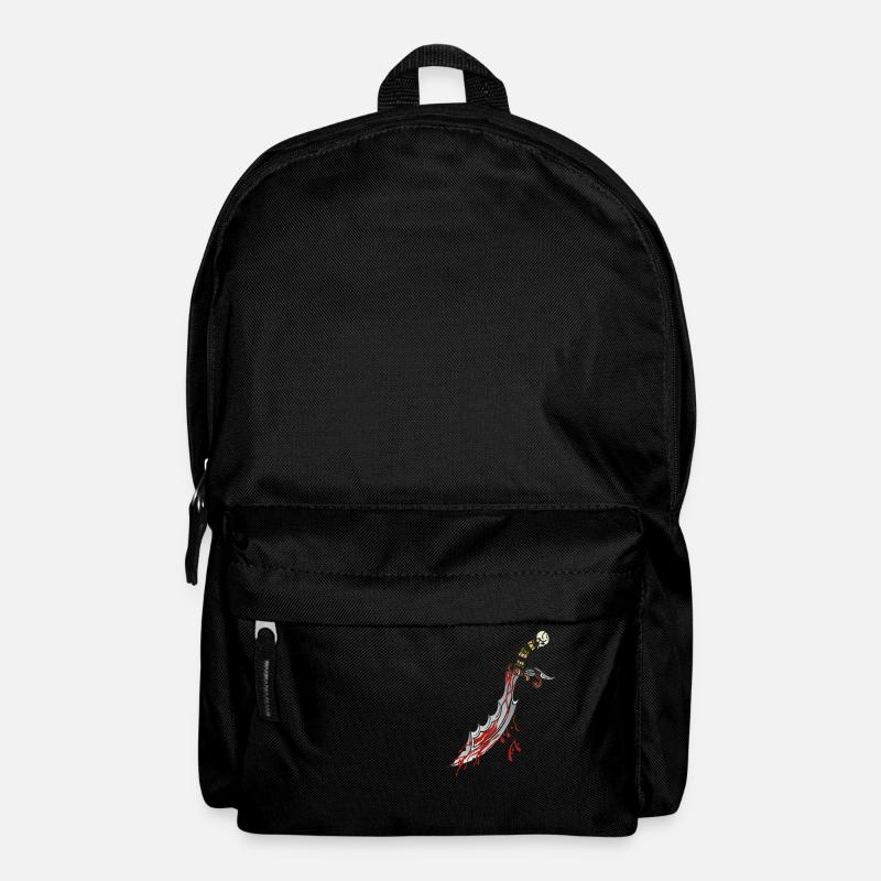 Dagger Knife Dagger Blood Desisn 904 W - Backpack - black