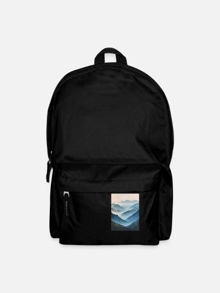 Poster Canvas Mountain 52 - Rucksack - Schwarz