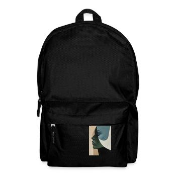 Poster Minimalist Portrait 4 - Rucksack - Schwarz - Vorne